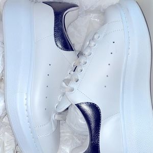 Alexander McQueen oversized metallic sneakers